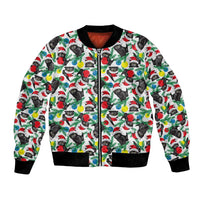 Black Cat Christmas Christmas Bomber Jacket Xmas Holiday Patterns - Wonder Print Shop