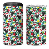 Black Cat Christmas Christmas 4 in 1 Can Cooler Tumbler Xmas Holiday Patterns - Wonder Print Shop