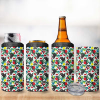 Black Cat Christmas Christmas 4 in 1 Can Cooler Tumbler Xmas Holiday Patterns - Wonder Print Shop