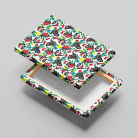Black Cat Christmas Christmas Canvas Wall Art Xmas Holiday Patterns - Wonder Print Shop