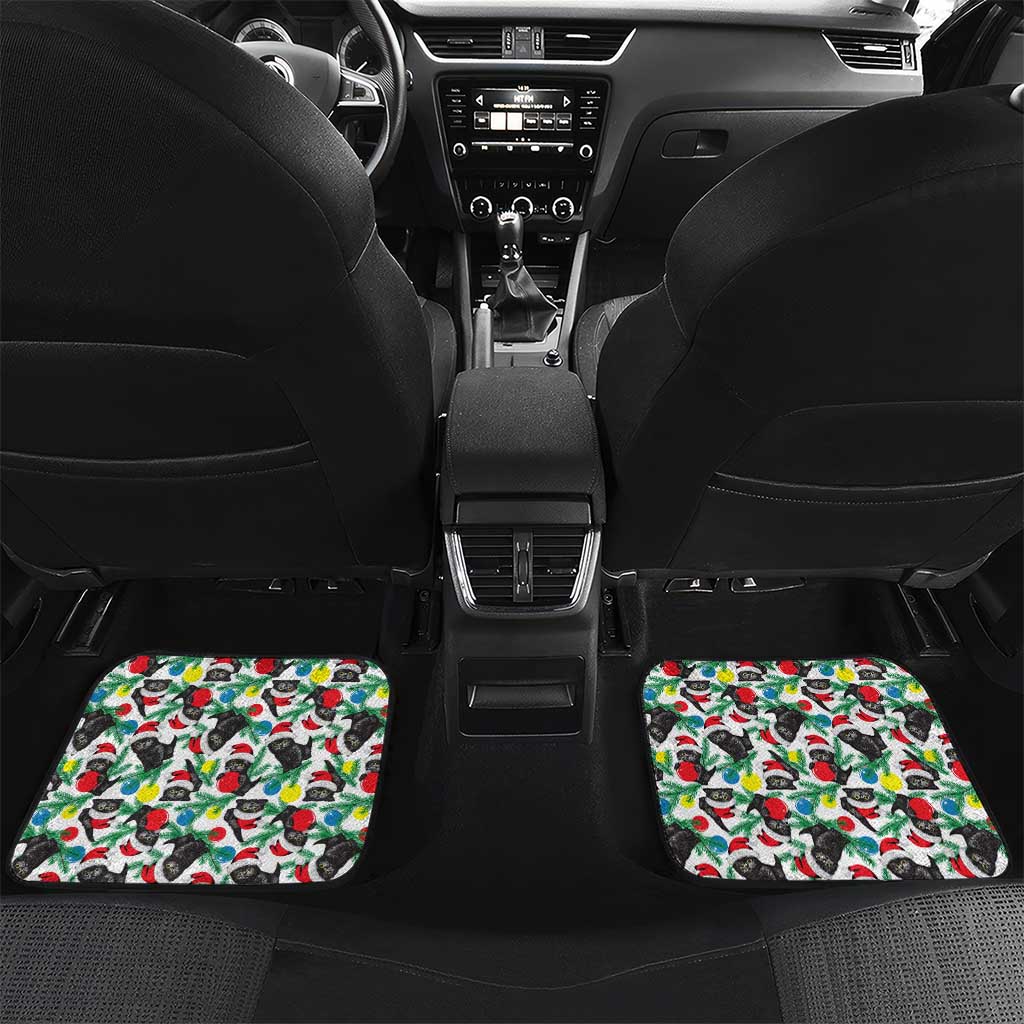 Black Cat Christmas Christmas Car Mats Xmas Holiday Patterns - Wonder Print Shop