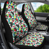 Black Cat Christmas Christmas Car Seat Cover Xmas Holiday Patterns - Wonder Print Shop