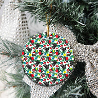 Black Cat Christmas Ceramic Ornament Xmas Holiday Patterns - Wonder Print Shop