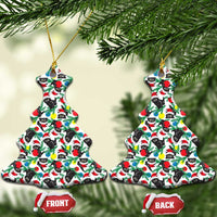 Black Cat Christmas Ceramic Ornament Xmas Holiday Patterns - Wonder Print Shop