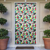 Black Cat Christmas Christmas Door Cover Xmas Holiday Patterns - Wonder Print Shop