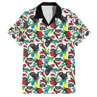 Black Cat Christmas Christmas Family Matching Long Sleeve Bodycon Dress and Hawaiian Shirt Xmas Holiday Patterns - Wonder Print Shop