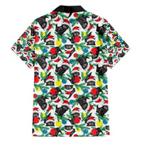 Black Cat Christmas Christmas Family Matching Off The Shoulder Long Sleeve Dress and Hawaiian Shirt Xmas Holiday Patterns - Wonder Print Shop