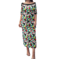 Black Cat Christmas Christmas Family Matching Puletasi and Hawaiian Shirt Xmas Holiday Patterns - Wonder Print Shop