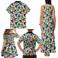 Black Cat Christmas Christmas Family Matching Tank Maxi Dress and Hawaiian Shirt Xmas Holiday Patterns - Wonder Print Shop