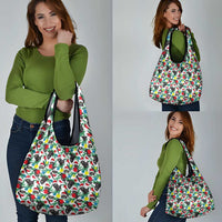 Black Cat Christmas Christmas Grocery Bag Xmas Holiday Patterns - Wonder Print Shop