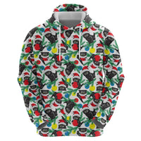 Black Cat Christmas Christmas Hoodie Xmas Holiday Patterns - Wonder Print Shop