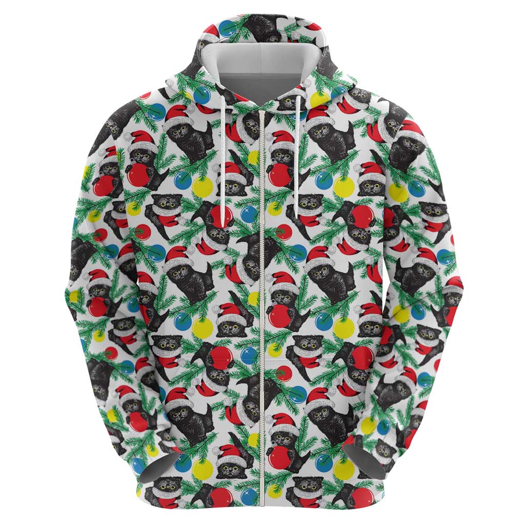 Black Cat Christmas Christmas Hoodie Xmas Holiday Patterns - Wonder Print Shop