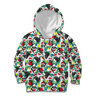 Black Cat Christmas Christmas Kid Hoodie Xmas Holiday Patterns - Wonder Print Shop
