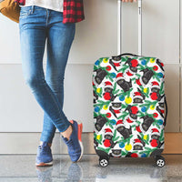 Black Cat Christmas Christmas Luggage Cover Xmas Holiday Patterns - Wonder Print Shop