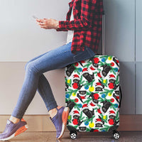Black Cat Christmas Christmas Luggage Cover Xmas Holiday Patterns - Wonder Print Shop