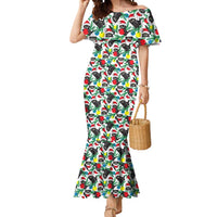 Black Cat Christmas Christmas Mermaid Dress Xmas Holiday Patterns - Wonder Print Shop