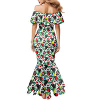 Black Cat Christmas Christmas Mermaid Dress Xmas Holiday Patterns - Wonder Print Shop
