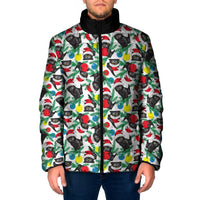 Black Cat Christmas Christmas Padded Jacket Xmas Holiday Patterns - Wonder Print Shop