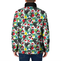 Black Cat Christmas Christmas Padded Jacket Xmas Holiday Patterns - Wonder Print Shop