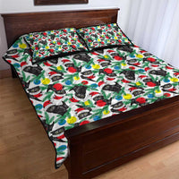Black Cat Christmas Christmas Quilt Bed Set Xmas Holiday Patterns - Wonder Print Shop