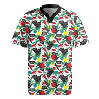 Black Cat Christmas Christmas Rugby Jersey Xmas Holiday Patterns - Wonder Print Shop