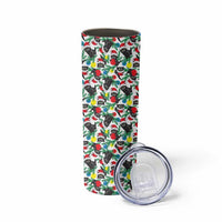 Black Cat Christmas Christmas Skinny Tumbler Xmas Holiday Patterns - Wonder Print Shop