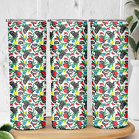 Black Cat Christmas Christmas Skinny Tumbler Xmas Holiday Patterns - Wonder Print Shop
