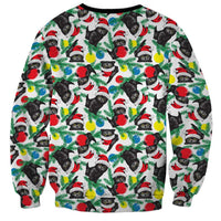 Black Cat Christmas Christmas Sweatshirt Xmas Holiday Patterns - Wonder Print Shop