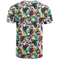 Black Cat Christmas Christmas T Shirt Xmas Holiday Patterns - Wonder Print Shop