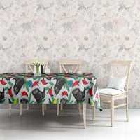 Black Cat Christmas Christmas Tablecloth Xmas Holiday Patterns - Wonder Print Shop
