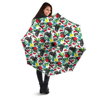 Black Cat Christmas Christmas Umbrella Xmas Holiday Patterns - Wonder Print Shop