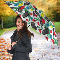 Black Cat Christmas Christmas Umbrella Xmas Holiday Patterns - Wonder Print Shop