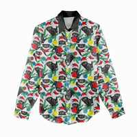 Black Cat Christmas Christmas Women Casual Shirt Xmas Holiday Patterns - Wonder Print Shop