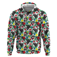 Black Cat Christmas Christmas Zip Hoodie Xmas Holiday Patterns - Wonder Print Shop