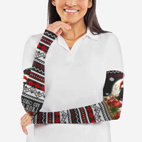 Black Cat Run On Coffee Arm Sleeves Xmas Holiday Patterns - Wonder Print Shop