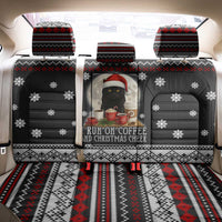 Black Cat Run On Coffee Back Car Seat Cover Xmas Holiday Patterns - Wonder Print Shop