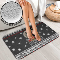 Black Cat Run On Coffee Bathroom Set Xmas Holiday Patterns - Wonder Print Shop