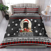 Black Cat Run On Coffee Bedding Set Xmas Holiday Patterns - Wonder Print Shop