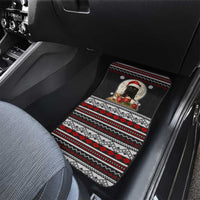 Black Cat Run On Coffee Car Mats Xmas Holiday Patterns - Wonder Print Shop