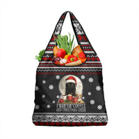 Black Cat Run On Coffee Grocery Bag Xmas Holiday Patterns - Wonder Print Shop