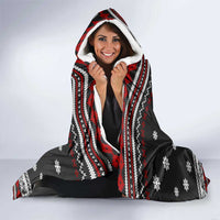 Black Cat Run On Coffee Hooded Blanket Xmas Holiday Patterns - Wonder Print Shop