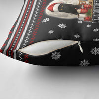 Black Cat Run On Coffee Pillow Cover Xmas Holiday Patterns - Wonder Print Shop