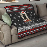 Black Cat Run On Coffee Quilt Xmas Holiday Patterns - Wonder Print Shop