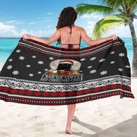 Black Cat Run On Coffee Sarong Xmas Holiday Patterns - Wonder Print Shop