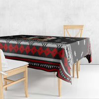 Black Cat Run On Coffee Tablecloth Xmas Holiday Patterns - Wonder Print Shop
