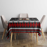 Black Cat Run On Coffee Tablecloth Xmas Holiday Patterns - Wonder Print Shop