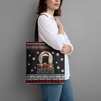 Black Cat Run On Coffee Tote Bag Xmas Holiday Patterns - Wonder Print Shop