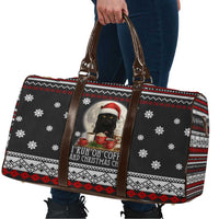 Black Cat Run On Coffee Travel Bag Xmas Holiday Patterns - Wonder Print Shop
