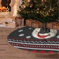 Black Cat Run On Coffee Tree Skirt Xmas Holiday Patterns - Wonder Print Shop