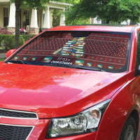 Book Pine Merry Christmas Auto Sun Shade Xmas Holiday Patterns - Wonder Print Shop